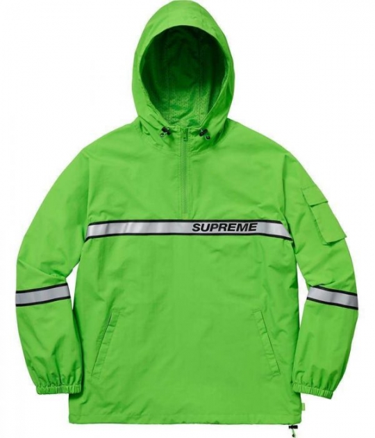 SUPREME REFLECTIVE TAPING HOODED PULLOVER